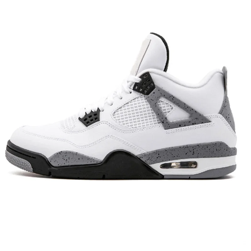 

Originais do ar aj 4 dos homens sapatos de basquete de alta qualidade preto laser masculino sapatos de basquete.