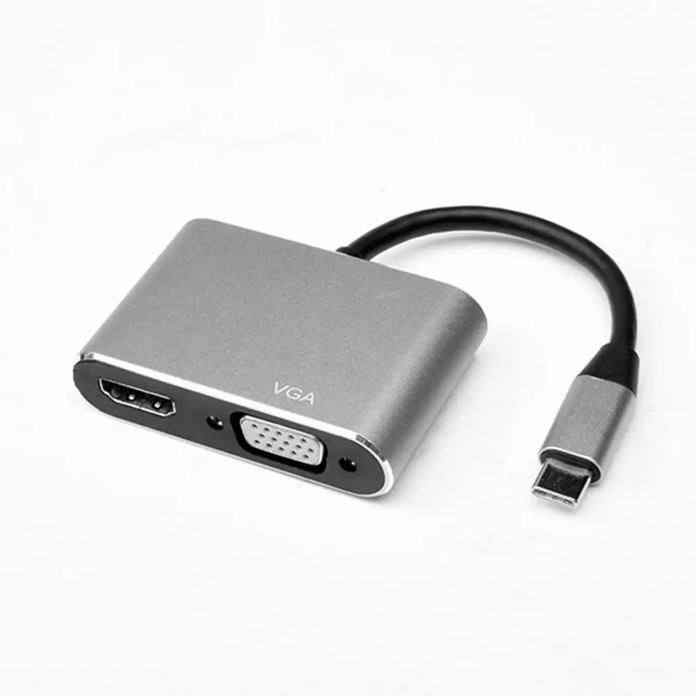 

50% Off док-станция 4K USB 3,1 Алюминий сплав Тип-C видео конвертер для планшета