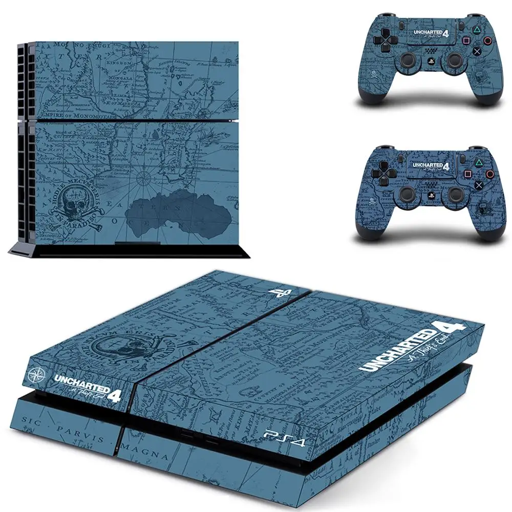 Uncharted 4 PS4 Стикеры s Play station кожи игра наклейки для Игровые приставки консоли и
