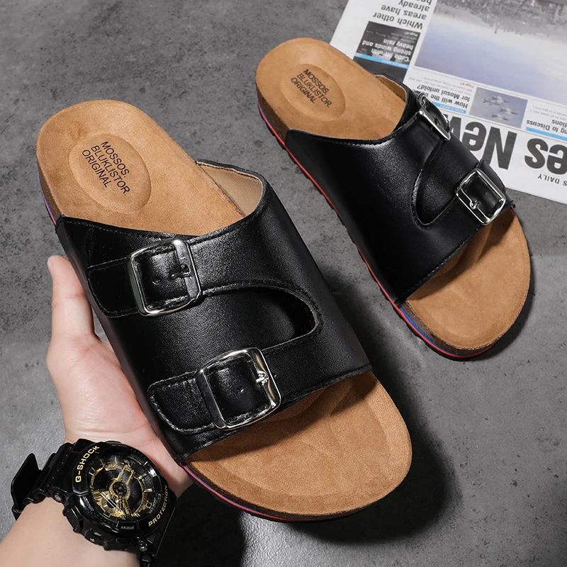 

Soft Fashion Simplicity Outdoor Men Casual Shoes Non-slip Light Indoor Slippers Sandals Thick Bottom Wear-resistant New 2021