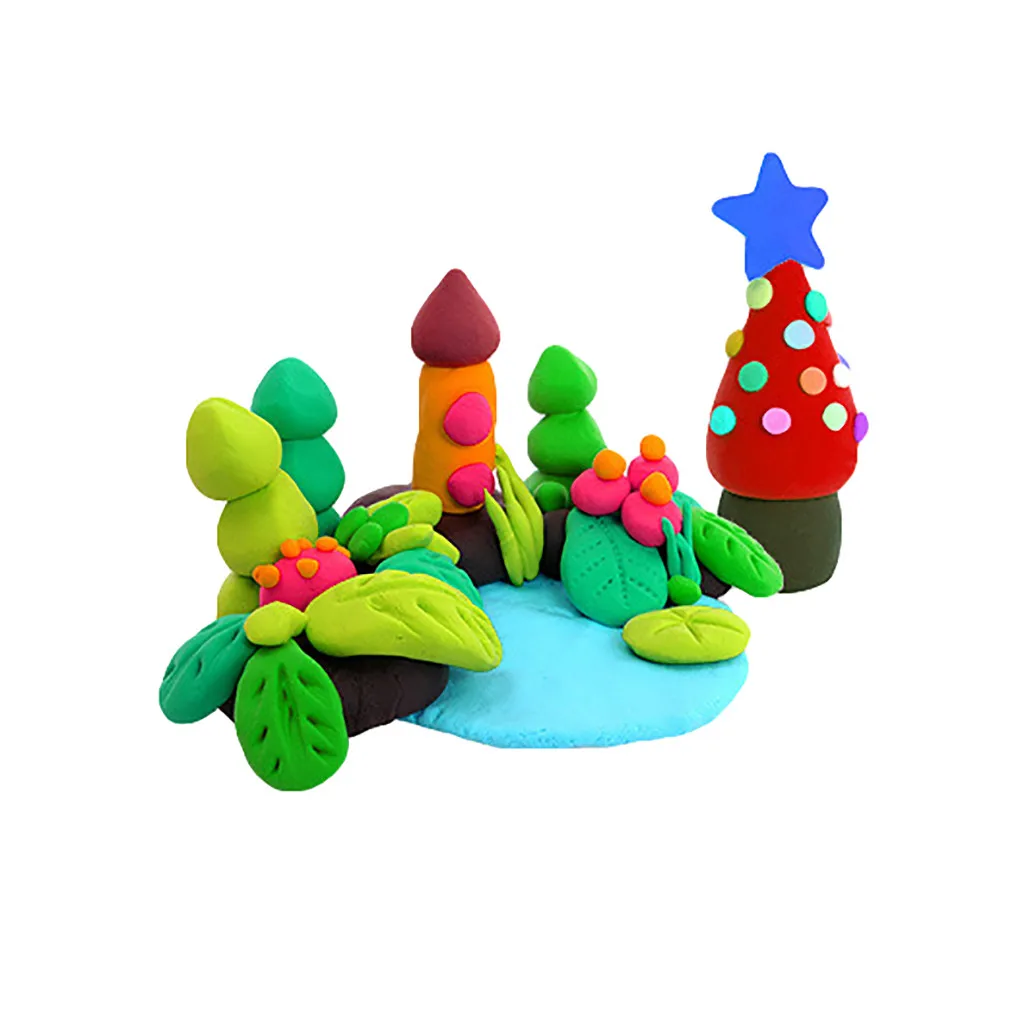 Мягкая глина DIY игрушки для детей развивающий Пластилин красочный детский
