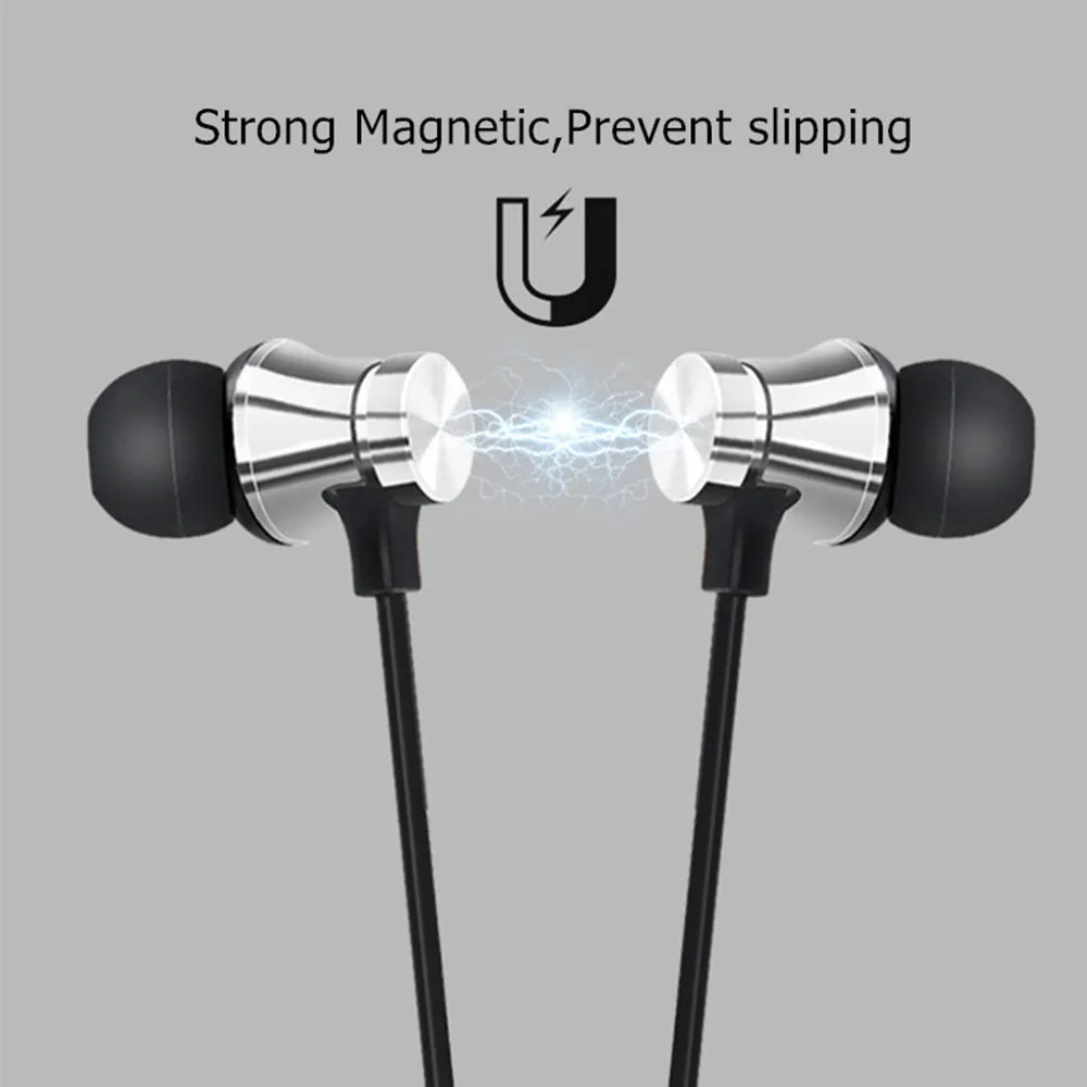 Для IPhone samsung huawei магнитные беспроводные Bluetooth наушники стерео спортивные водонепроницаемые наушники беспроводные наушники-вкладыши гарнитура с микрофоном