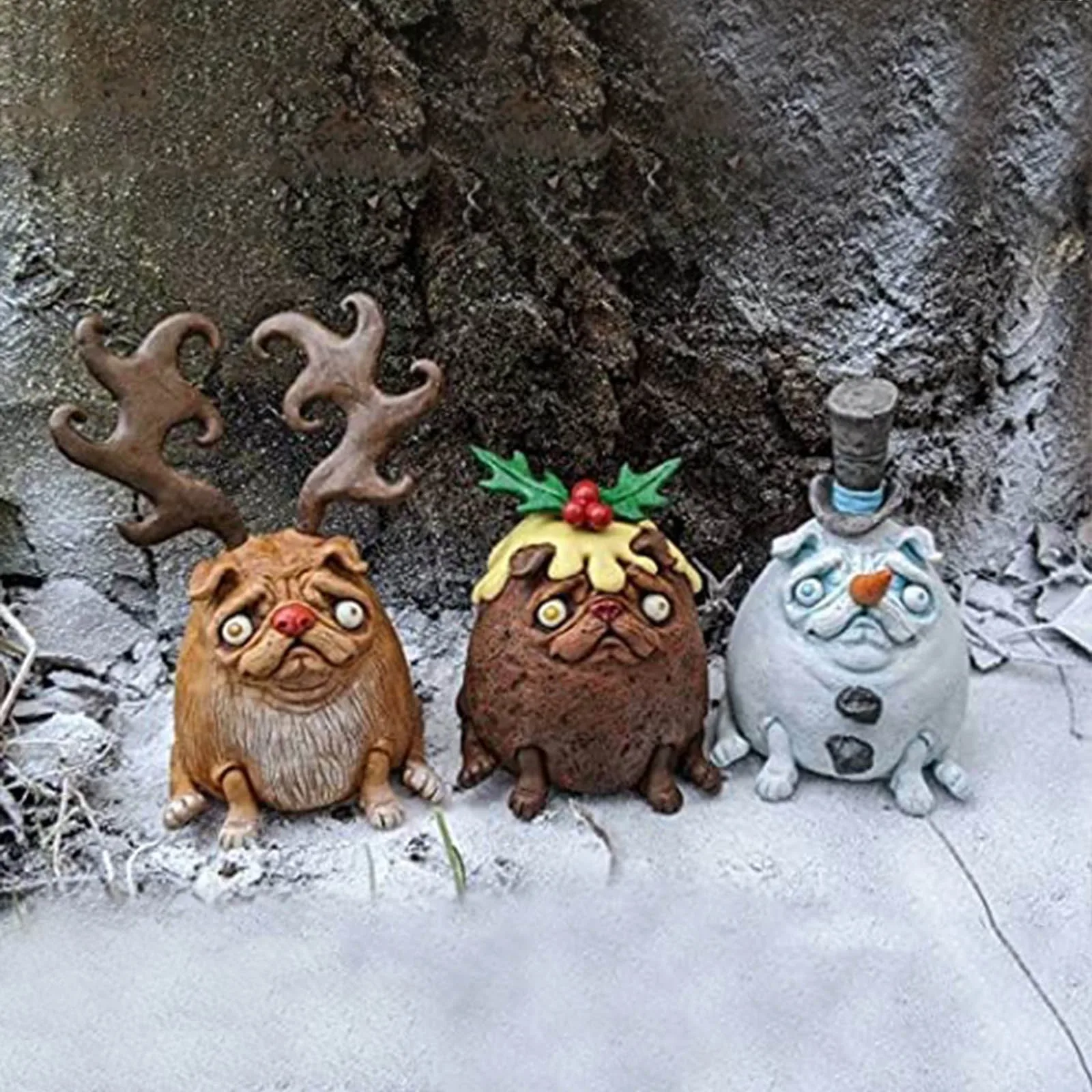 

Pug Sculpture Pug Sculpture Unique Sculpture Festival Sculpture DIY Beautiful Cute Ornament Figurines Animal Statue New Pugkins