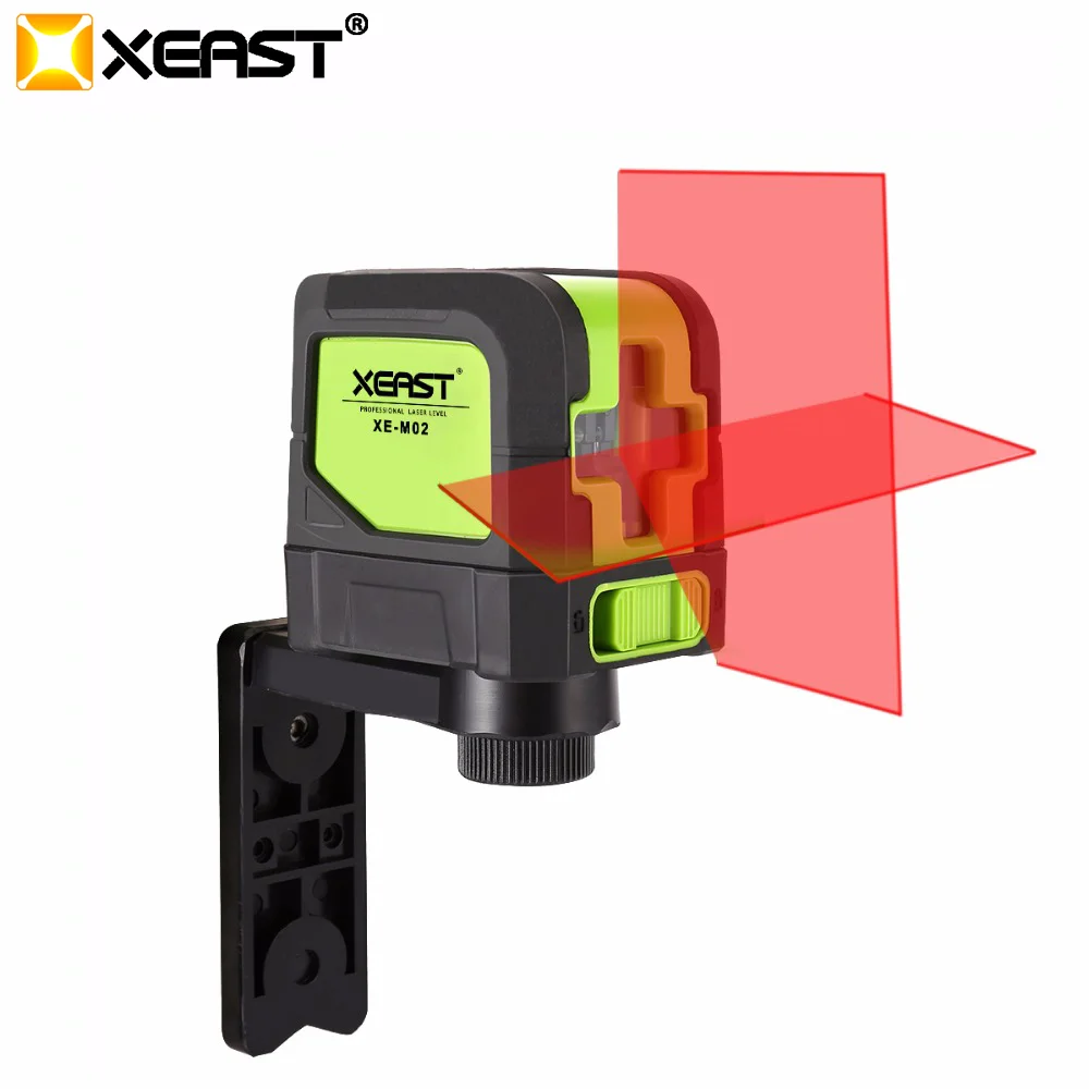 XEAST 2 линии лазерный уровень самонивелирующийся (4 градуса) зеленый красный луч