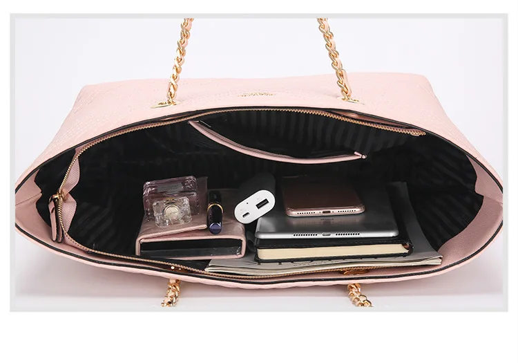 

2021 New Fashion Shoulder Bags Female Rhombus Chain Portable Messenger Tote Bag Brand Luxury Handbags Women Bags Designer