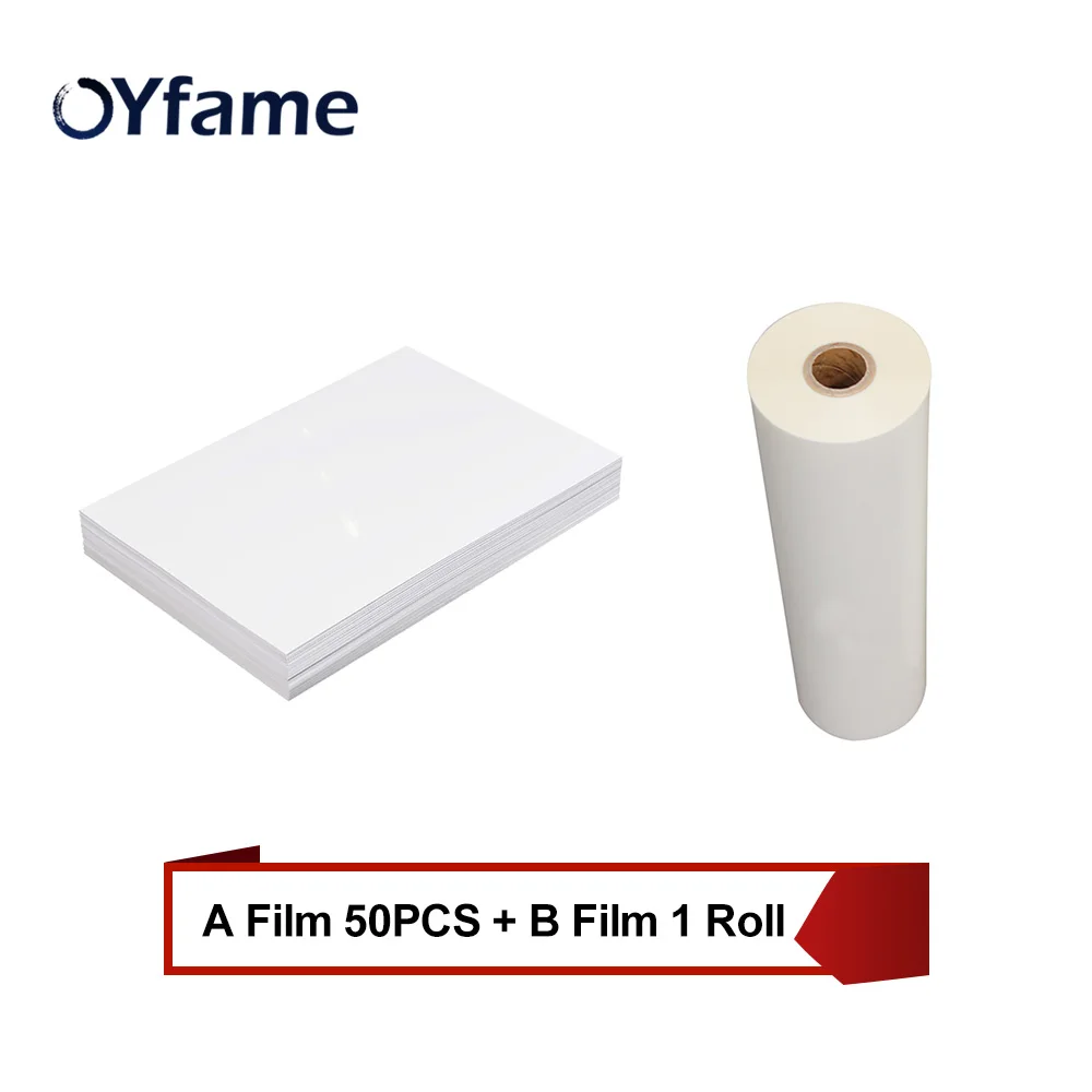 OYfame 50pcs A3 UV DTF Printer Film For uv dtf printer film A3 For UV DTF Transfer Sticker Printer For Glass Metal Acrylic Mug