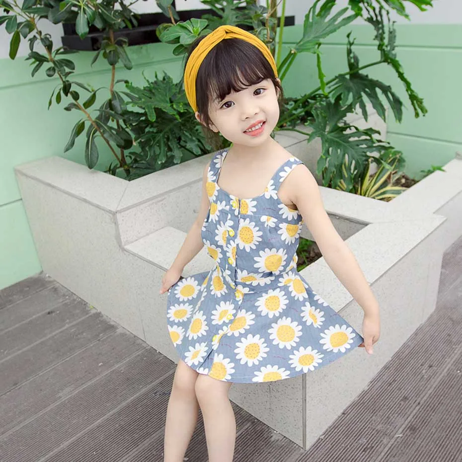 Детская одежда жилет на бретелях с цветочным рисунком для девочек + юбка комплект