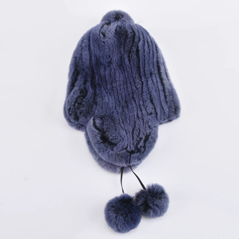 Детские меховые шапки из натурального меха кролика рекс для мальчиков и девочек