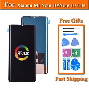 amoled screen for xiaomi mi note 10 lcd touch screen assembly digitizer for mi note 10 lite display replacement panel phone part