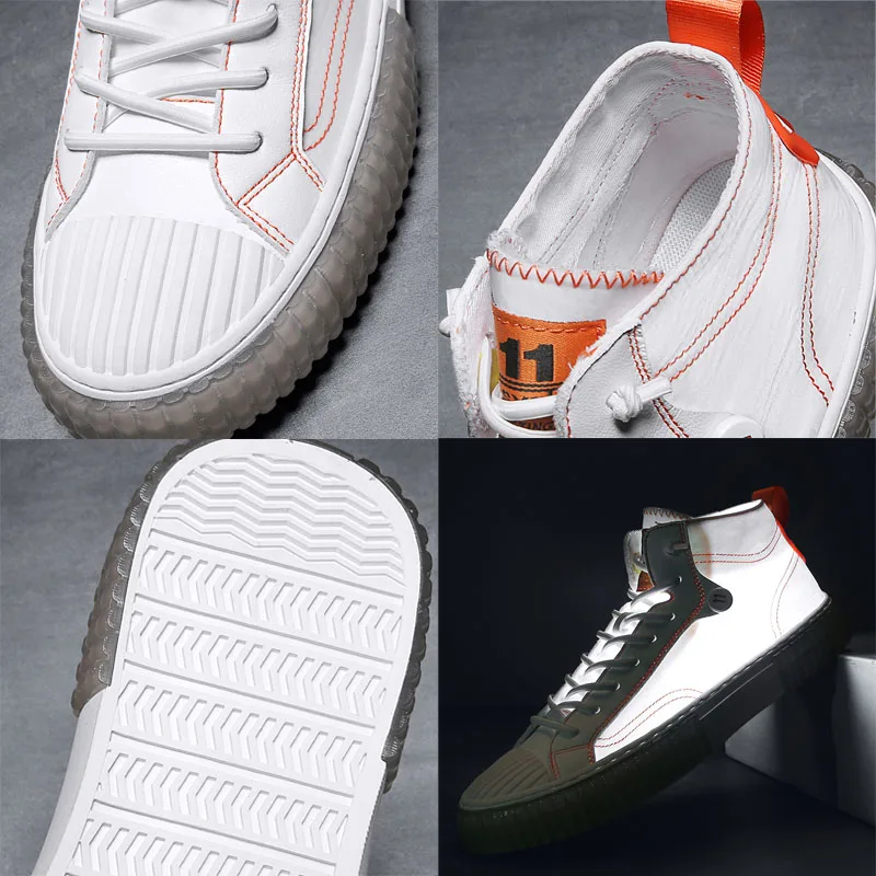 

Spring New High Top Sneakers Men Fashion Casual Shoes 2020 Mens Comfortable High Quality Trainers Zapatos Deportivos Para Hombre