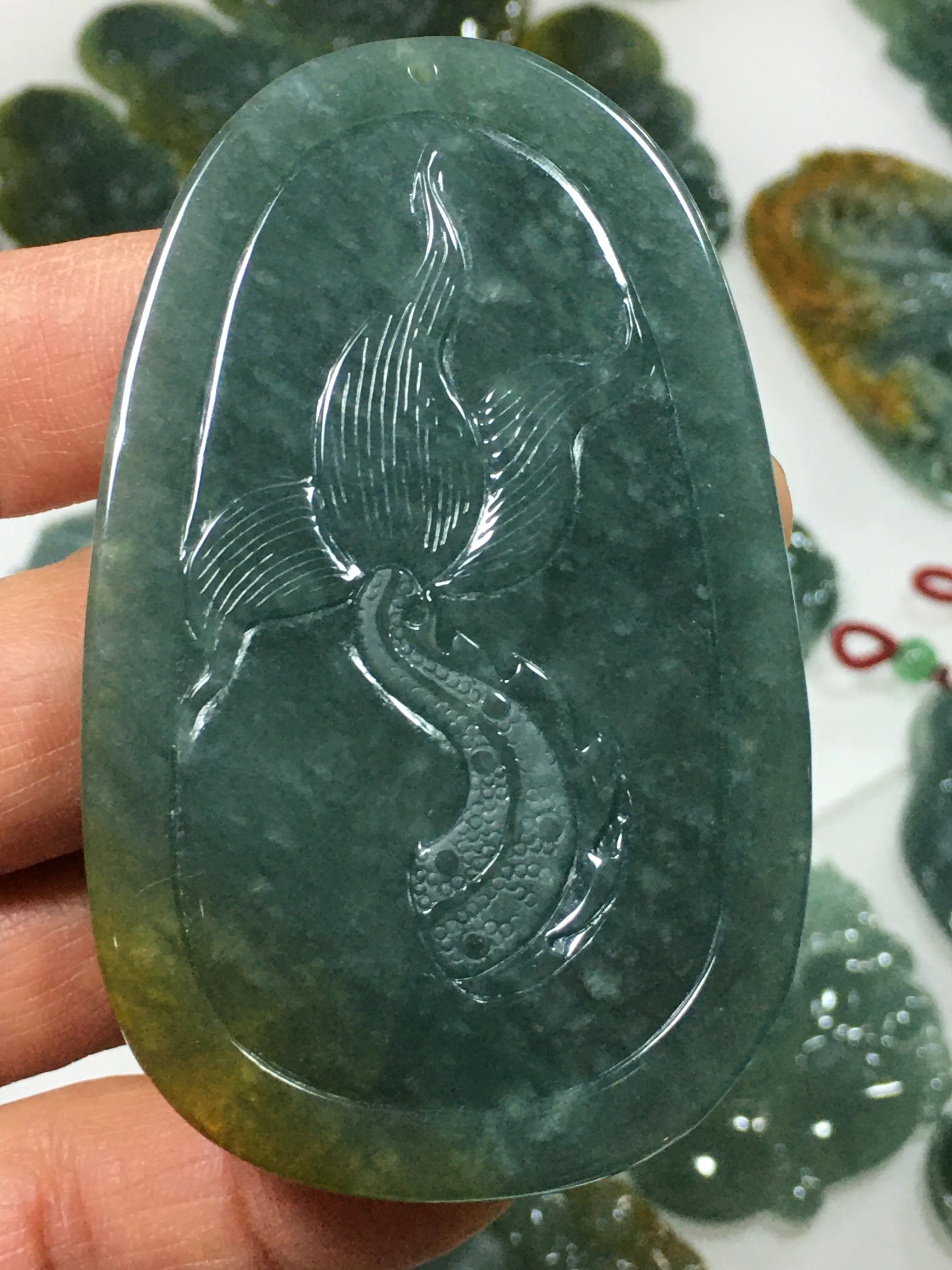 

Natural 7A Myanmar jade Handcarved dragon emperor green jade pendant jade necklace pendants jewelry jade necklaces