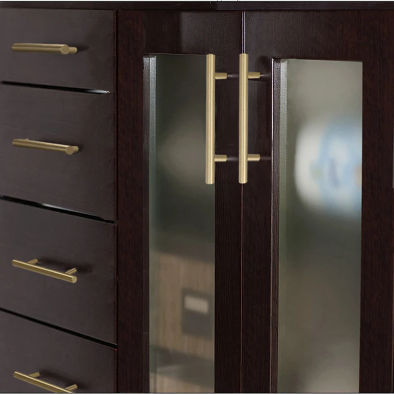 Simanfei 4 штук ручка Китайский современный минималистичный Чистый медный ящик шкаф