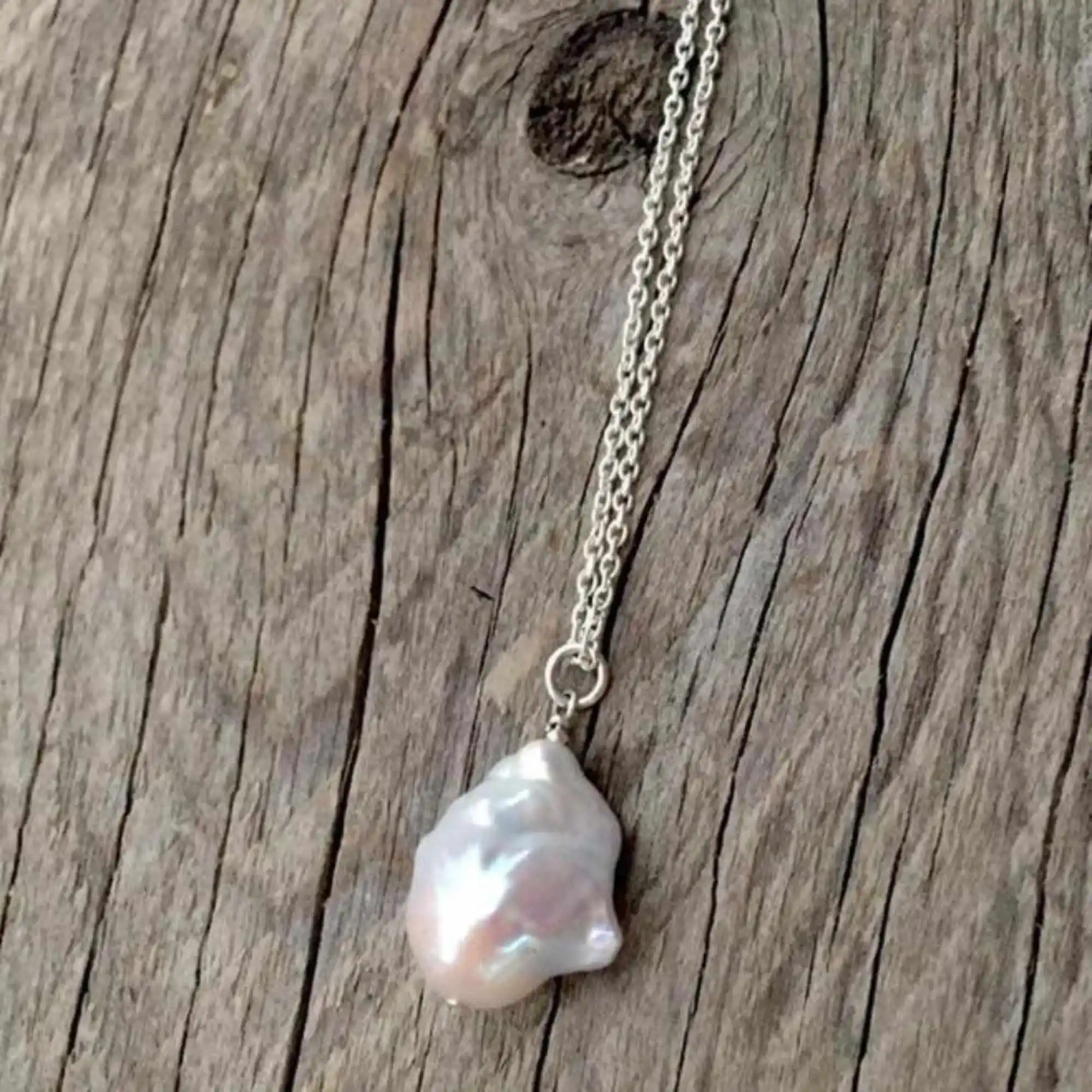 

Fashion natural Multicolor Baroque Pearl silver Necklace gift Christmas Jewelry Hook Women Easter Classic CARNIVAL Fashion