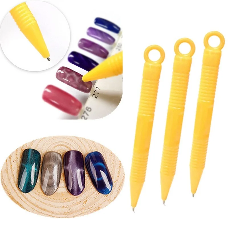 

New Nail Art Tools 3D Magic Cat Eye Glue Magnetic Pen Cat Eye Nail Charms Magnet Stick Nail Stuff Accessories Manicure Tools 1PC