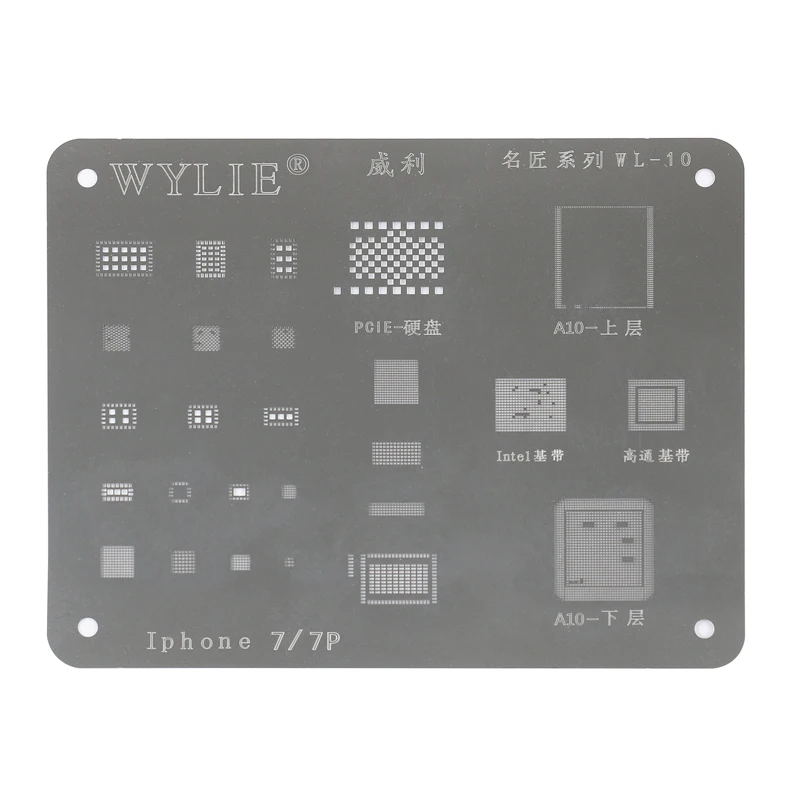 Полный набор трафаретов BGA для IPhone 5 5s 5c 6 + 6S 6s 7 8 8Plus X XS/XS Ma PCIE NAND|4s 4s|5 pcs/lotchipset bga |