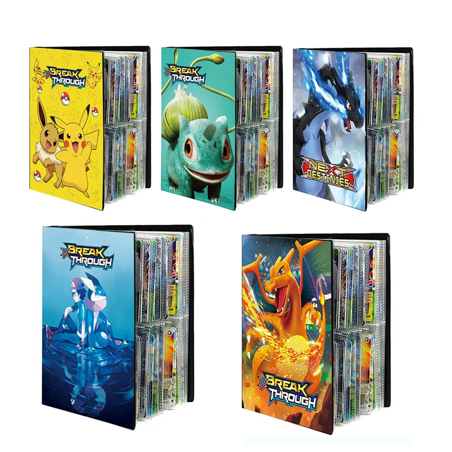 

432Pcs Pokemon Album Collection Books Cartoon Card Map Folder Game Card VMAX GX 9 Pocket Holder Loaded List Kid Cool Toy Gift