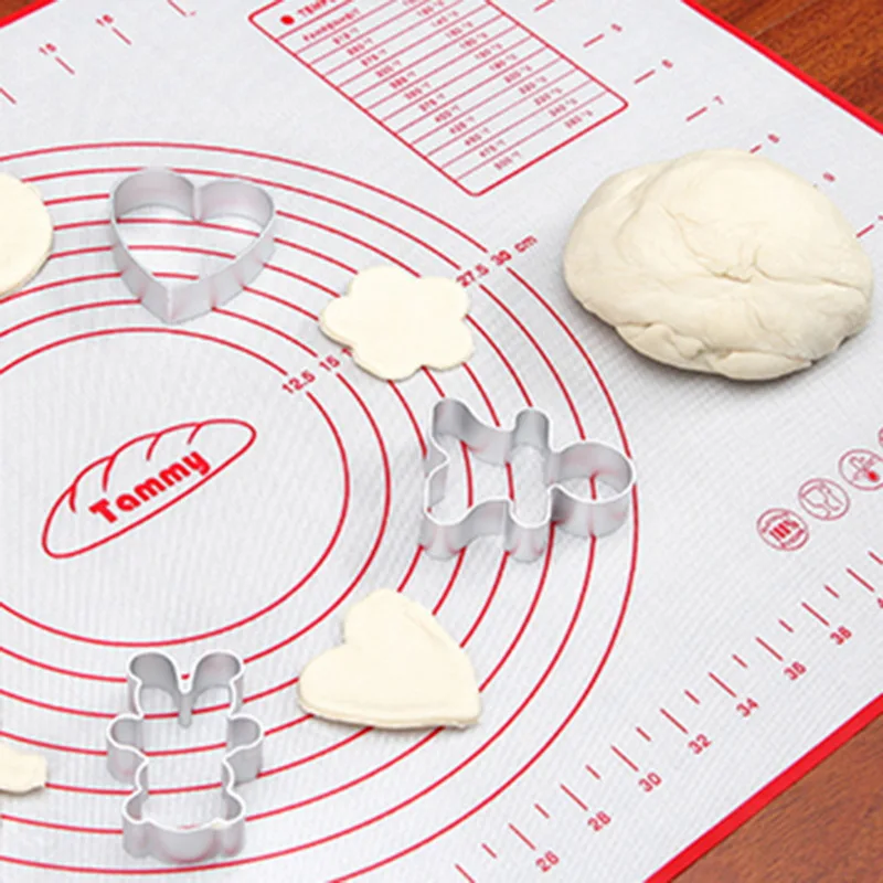 

Silicone Baking Mat Scale Rolling Dough Pad Kneading Non Stick Pastry Oven Liner Bakeware 60*40/40*30cm