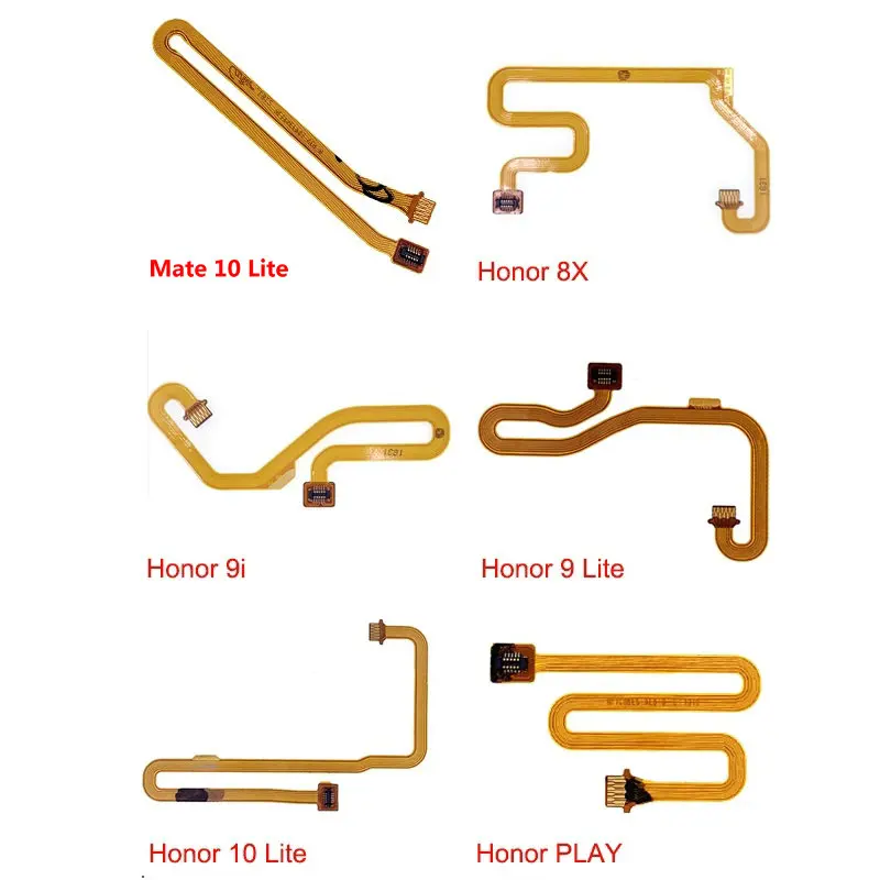 

Датчик отпечатков пальцев Расширенный гибкий кабель для Huawei Honor 8X 9i 9 9A 9X 10 Lite 7X 8A 8C Play Mate 10 20 Lite