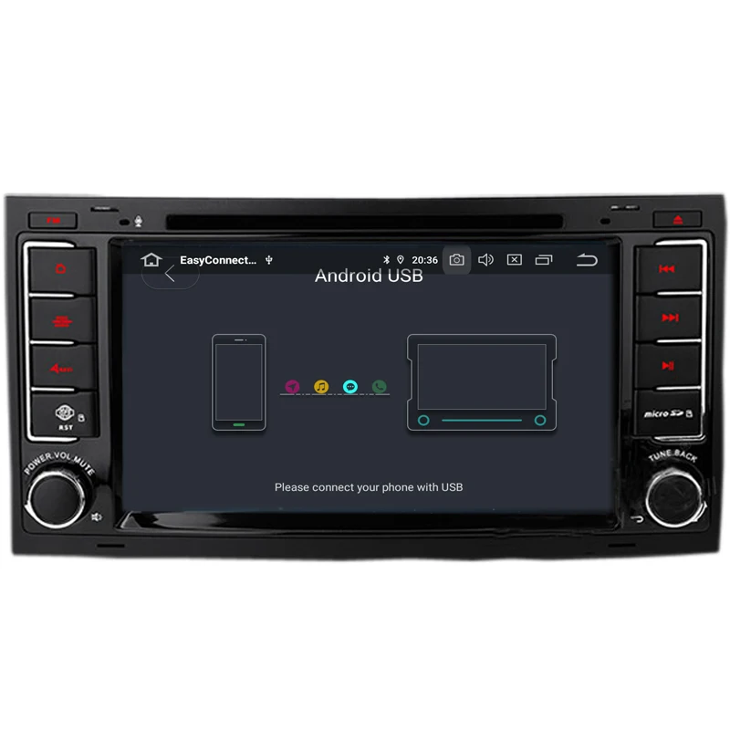 COIKA 7 &quotAndroid 9 0 система автомобильный DVD головное устройство для Volkswagen Touareg 2004-2011 с