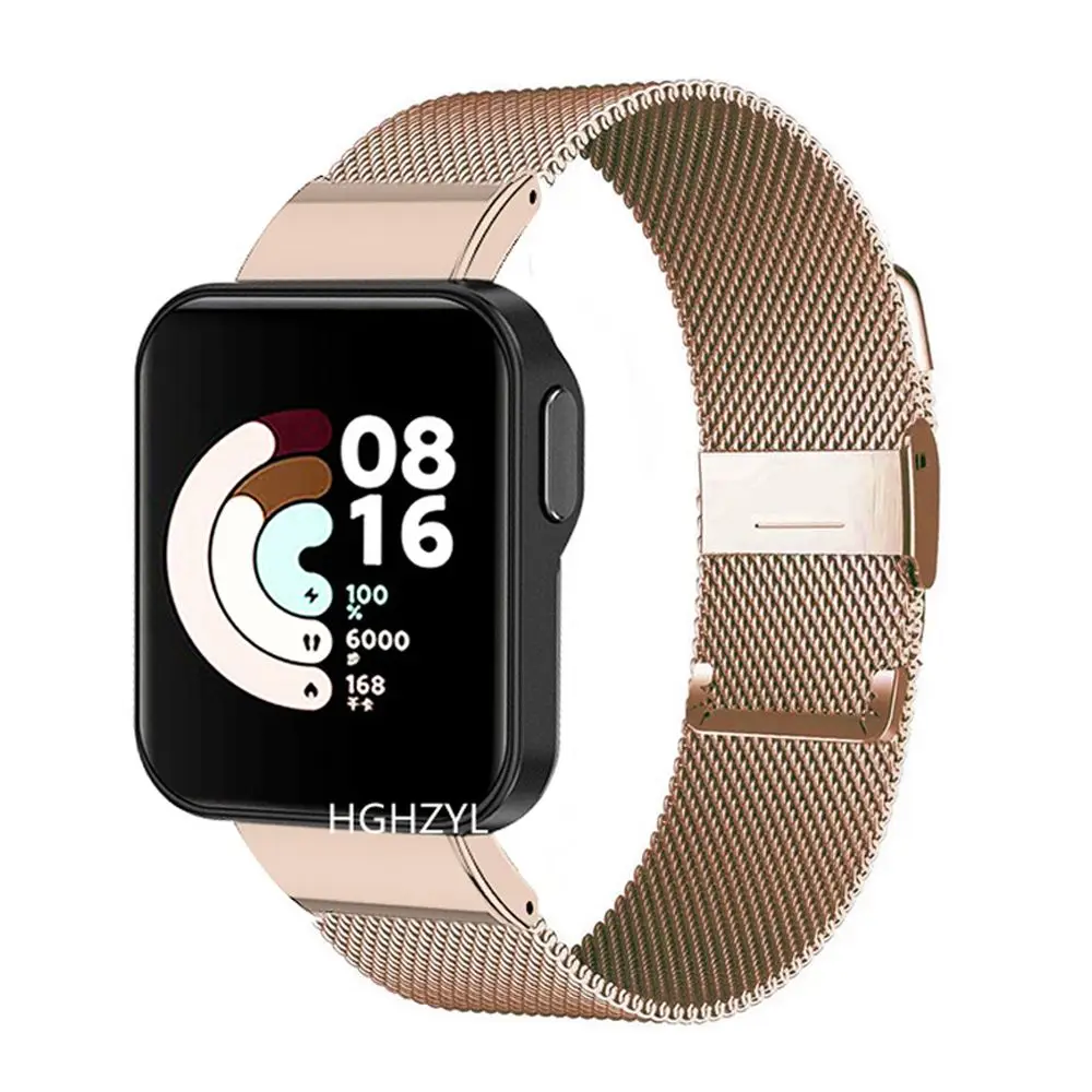 1Pc Strap For Xiaomi Mi Watch Lite Bracelet Watchband Redmi Smart Watch Band Metal Wristband Replacement Strap Accessories