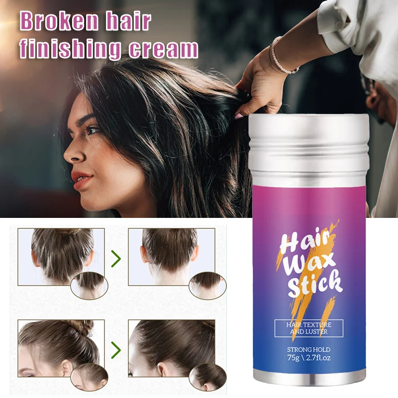 

Hair Wax Stick Hairstyle Finishing Cream Not Greasy Hair Oil Styling Pomade Stick Unisex Hair Styling Waxes Hair Wax Stick