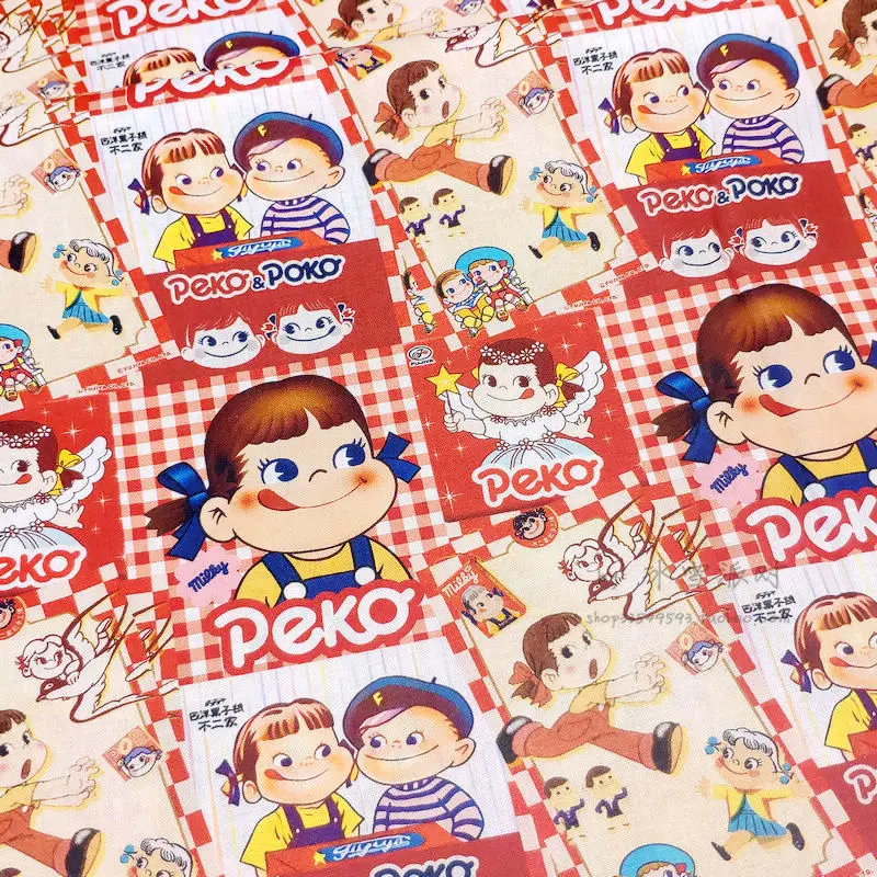 AK827 - BTY 1 ярд хлопчатобумажная ткань-кавайные японские Мультяшные персонажи