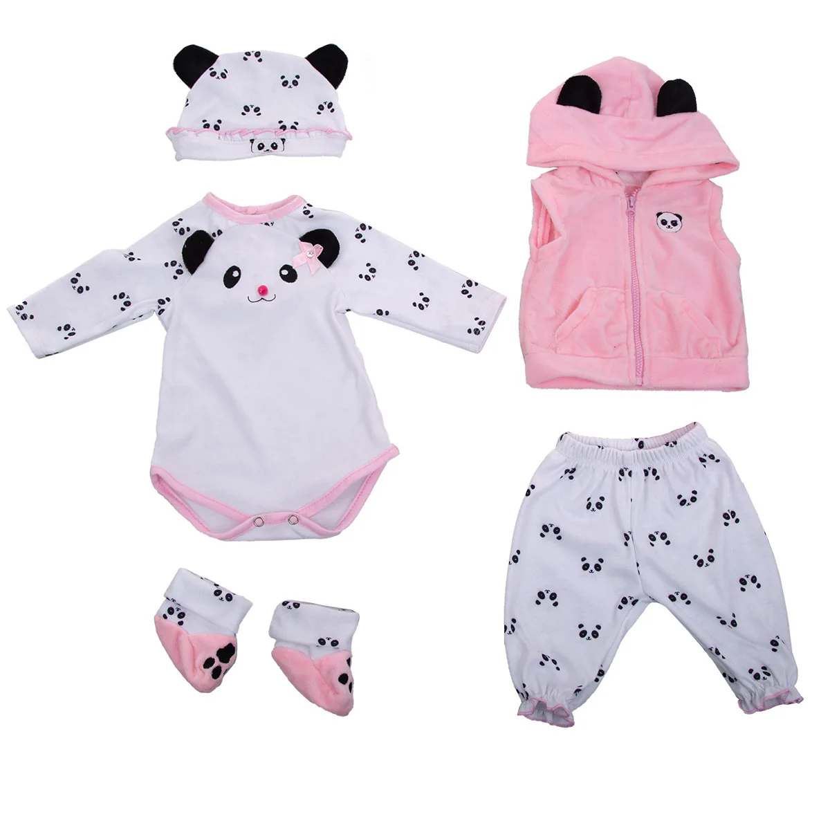 Cartoon Animal Pattern High Quality Reborn Baby Doll Clothes 100% New For 18-20 Inch Bebe Doll Toys