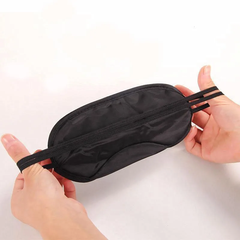 

10pcs Black Soft Comfortable Mask Natural Sleeping Mask Portable Patch Eyeshade Shade Cover Women Travel Blindfold A0K3
