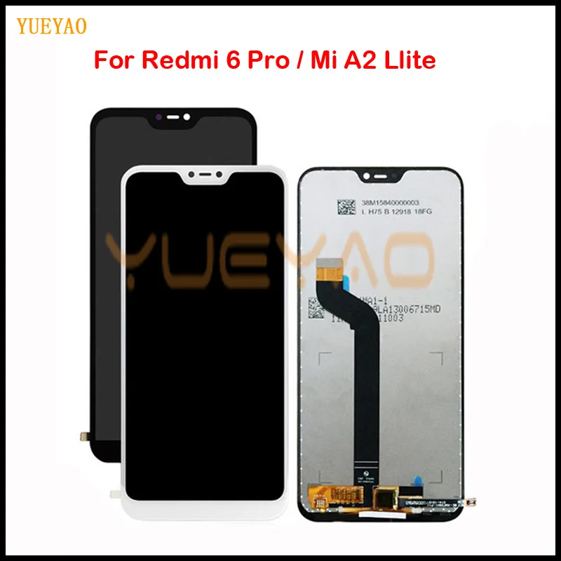 ЖК-дисплей для Xiaomi Mi A2 Lite 5 84 '' сенсорный экран дигитайзер Redmi 6 Pro | Мобильные