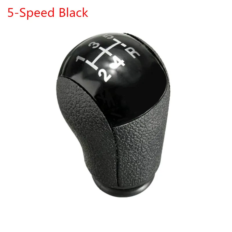 5-Speed Black 5/6 ручка переключения передач для Ford Focus Fiesta MK6 Mondeo MK3 III Transit C-MAX S-MAX Vites Topuzu Galaxy ручка переключения передач POMO - Название цвета: 5-Speed Black