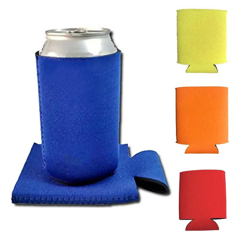 Однотонные охладители для напитков пивные банок ткань дайвинга стеклянная