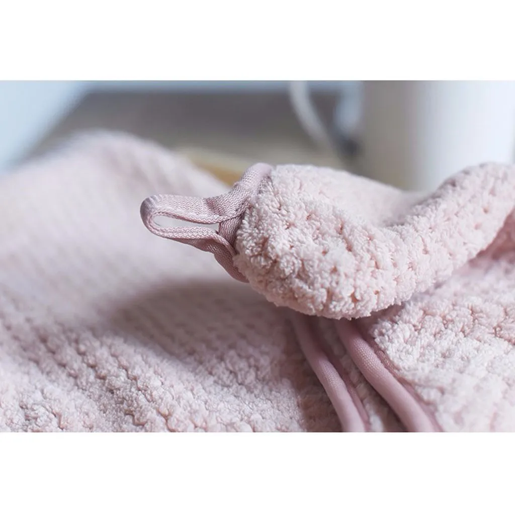 

2021tops Home Deocor Dry Hair Cap Quick Drying Lady Towel Superfine Fiber Bath Head Wrap 2 Pack Home Accessories