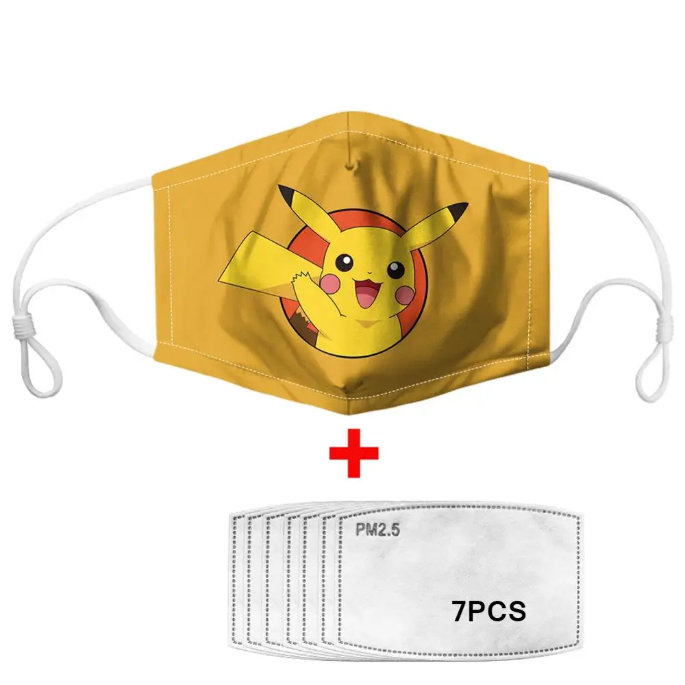 7Pcs PM2.5 Filter Gas Masks Carbon Insert Women Men Anti-dust Washable Mask Reusable Face Non-disposable Moth | Аксессуары для