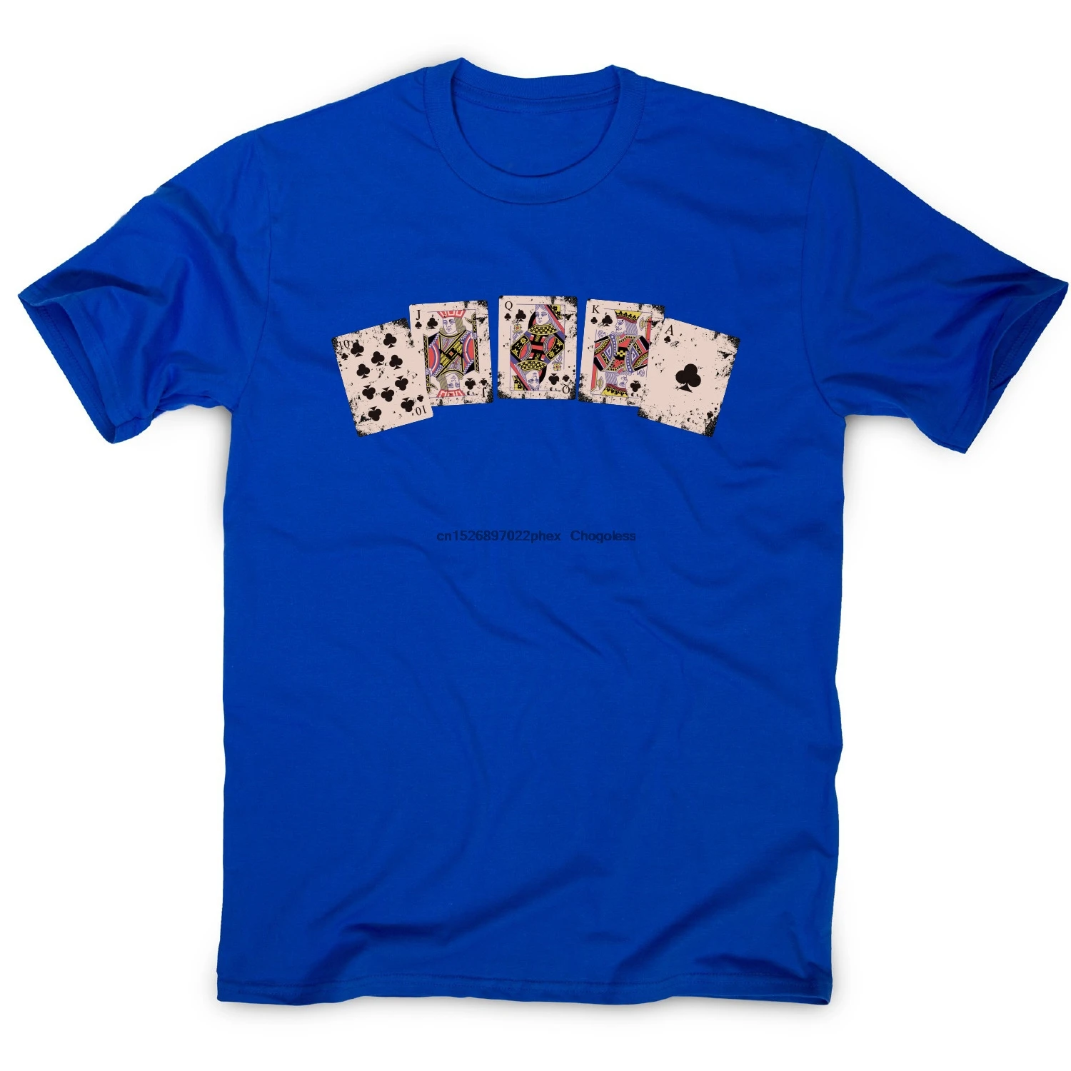 Забавная Мужская футболка Royal flush с потрясающим покером|Мужские футболки| |