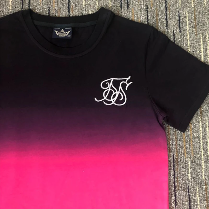 Футболка мужская из шелка Sik Повседневная модная рубашка в стиле хип хоп уличная