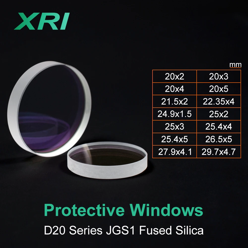Fiber Laser Protection Window Lens Protective Windows Dia20/22.35/24.9/25.4/26.5/27.9 for WSX Precitec Raytools Heads | Инструменты