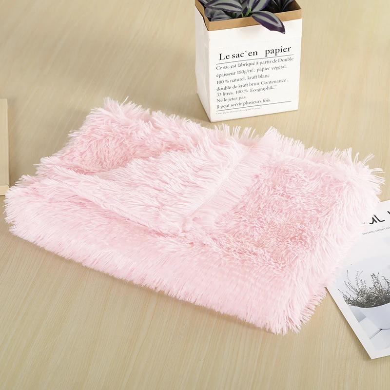 

New Autumn and Winter Pet Dog Kennel Winter Thickening Warm Blanket Plush Cat Pet Supplies