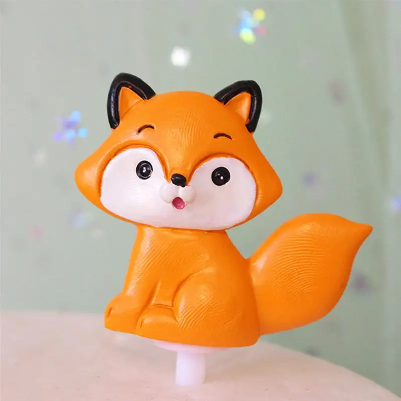 

1 Set Of 6pcs Animal Cake Pet Cake Ornament Polymer Clay Lovely Animal Cake Ornament for Children Girls Family