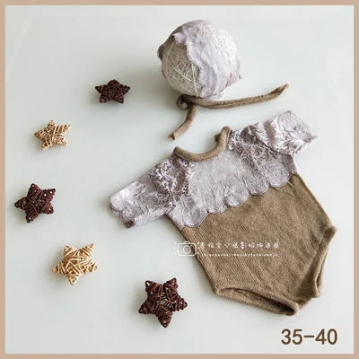 set 29 Шапочка для маленьких мальчиков и девочек+ комбинезоны, Одежда для новорожденных, одежда для выпускного, наряд для фотосессии, аксессуары для фотосессии - Цвет: set 29
