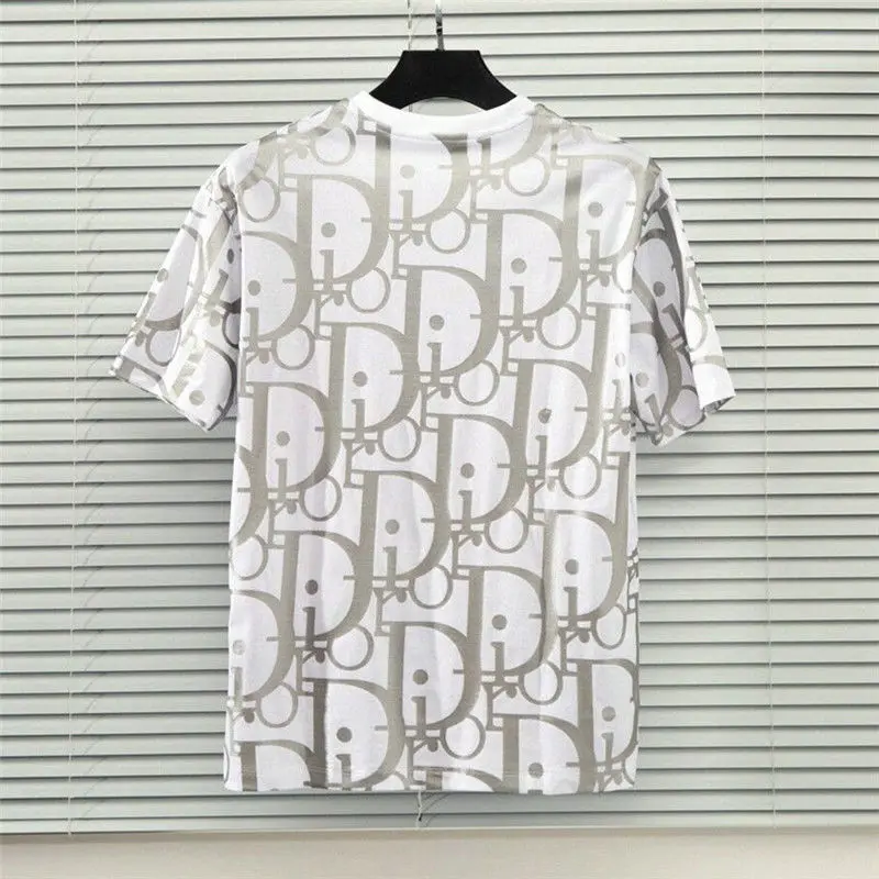 

Popular logo reflective printing the new spring and summer 2021 CD letter loose off short sleeve T-shirt collar men and women fa
