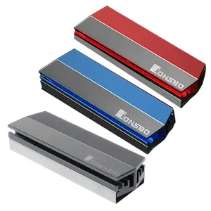 Радиатор SSD M.2 из алюминиевого сплава, твердотельный жесткий диск, охлаждающие прокладки для теплоотвода