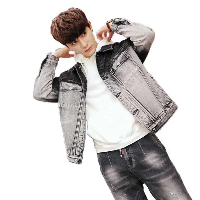 Уличная свободная мешковатая джинсовая куртка для мужчин и женщин повседневная