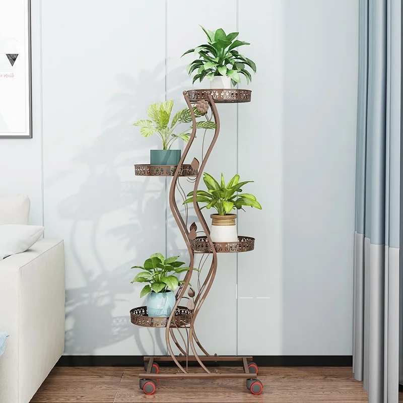 Dekoru Garten Dekoration Sera Exterieur Saksisi Terrasse Decoration Varanda Balcon Balcony Iron Balkon Stand Plant Shelf|Полки для