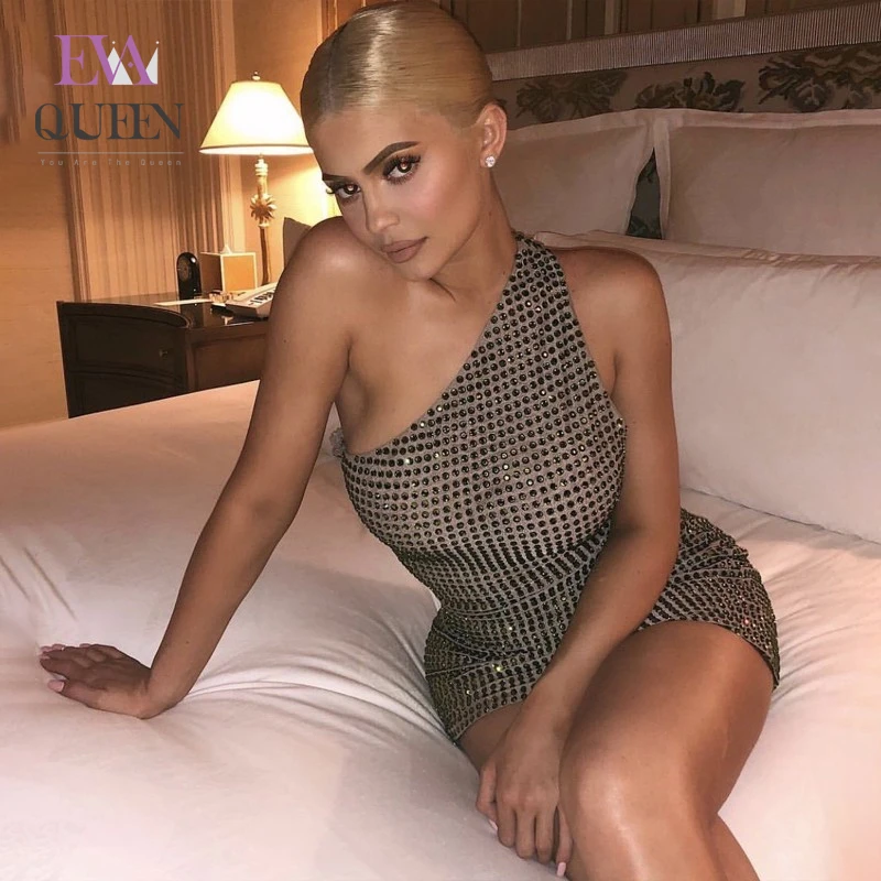 EvaQueen летнее сексуальное облегающее платье для женщин Мини Клубная одежда