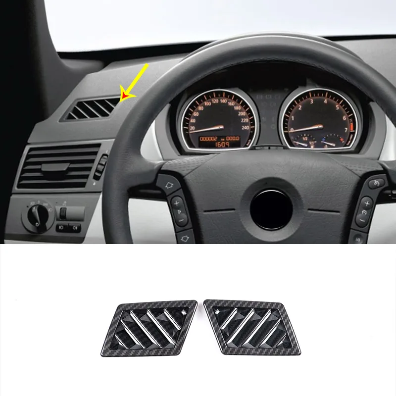 

For BMW X3 E83 Car styling ABS Carbon Fiber Dashboard AC Outlet Vent Cover Trim Stickers Car Accessories Interior modification