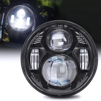 5 75 inch led headlight halo ring white drl angel eye for dyna sportster softail 5 34headlamp 5 75 inch led headlight halo r