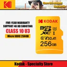 Карта памяти MicroSD Kodak, класс 10, 16 ГБ, 32 ГБ, 64 ГБ, 100% ГБ, 128 ГБ, для смартфонов, планшетов, камер gopro, 256 оригинал