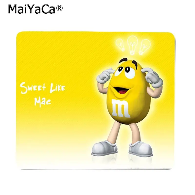 

Maiyaca High Quality M&Ms Chocolate Anti-Slip Durable Silicone Computermats Smooth Writing Pad Desktops Mate gaming mouse pad