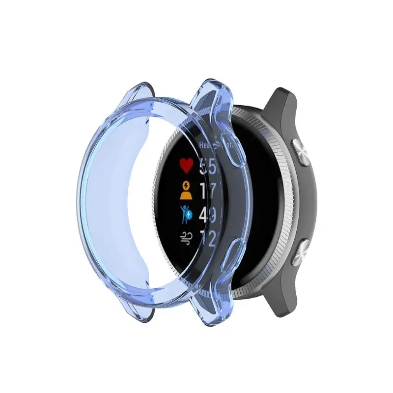 Shockproof Silicone Watch Case Cover Soft TPU Protector Clear Skin Shell Frame for Garmin Venu Smartwatch