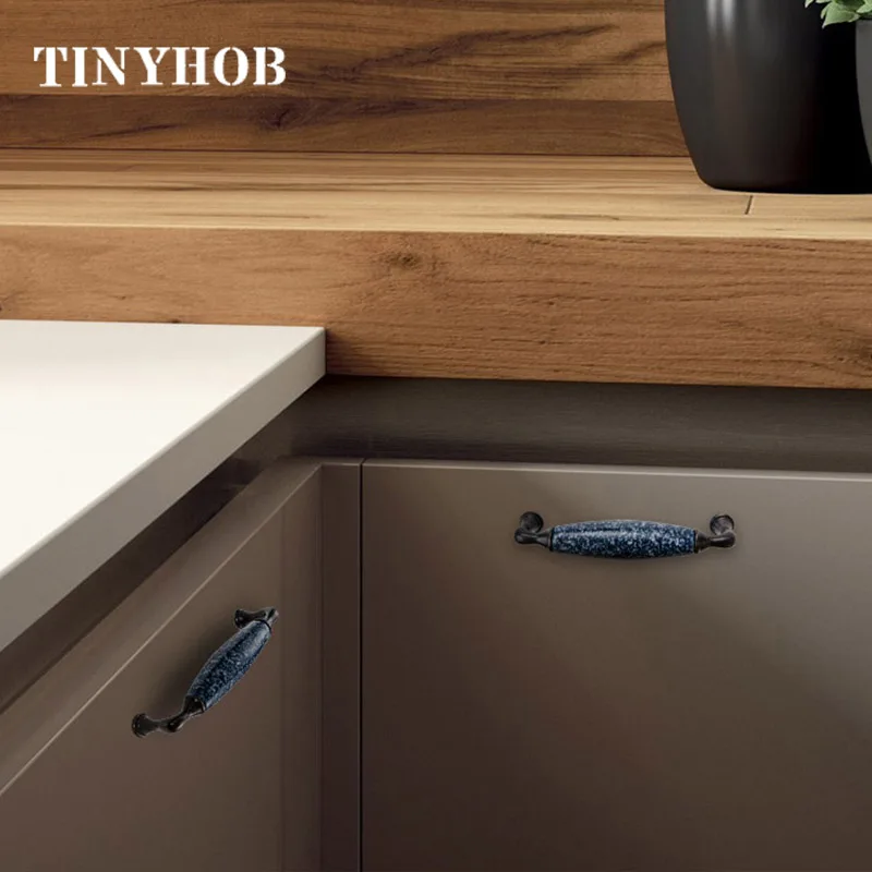 Цинковый сплав + керамические ручки для кухонных шкафов/ручки шкафов ящиков